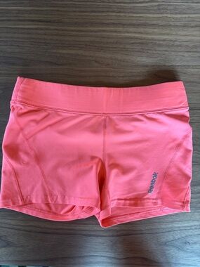 Reebok Women’s Coral-Pink Athletic Shorts